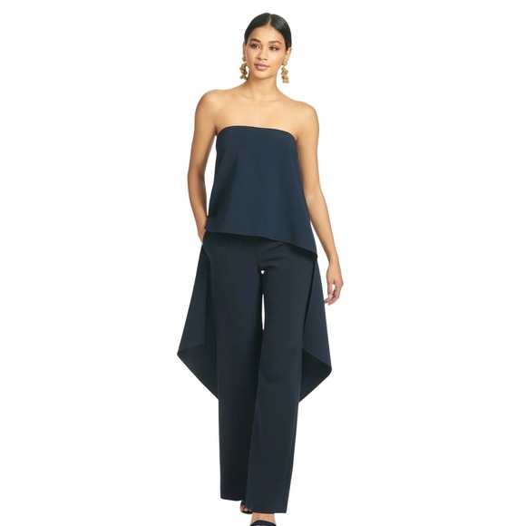 Sachin + Babi Tops - $325 NWT SACHIN & BABI Haven Navy Blue Strapless Top w/Long Flowing Tails SZ 10